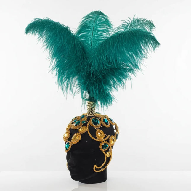 Rhinestone Feather Headdress