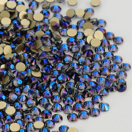 SS3-SS60 AB Gold Bottom Non-Hotfix Glass Flatback Rhinestone