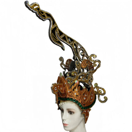 The Stardust Luminary – Premium Feathered Carnival & Samba Halo Headdress