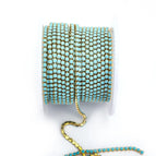 Gold Blue por / SS6(2mm)-5yards