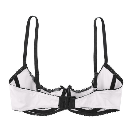 Lace Underwire Half-Cup Balconette Bra