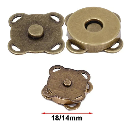 Magnetic Snap Fastener Clasps & Buttons for Bags, Purses & DIY Crafts