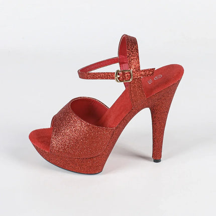 The Stardust Velvet Siren Stiletto – Luxury 13cm Platform Sandal