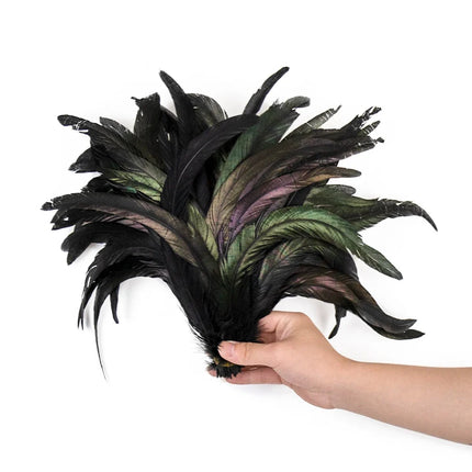 100PCS Natural Rooster Tail Feathers (25-40CM)
