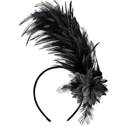 Ostrich Feather Fascinator Headband