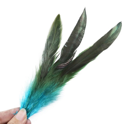 Natural Rooster Saddle Feather Strung Fringe (1 Roll)