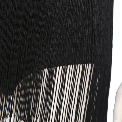 The Stardust Tuxedo Tassel Bodysuit – Luxury Sequins & Rhinestone Showgirl Leotard