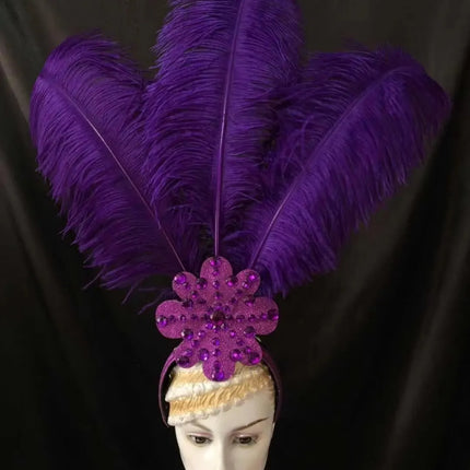 The Stardust Flora Cabaret Crown – Five-Flower Rhinestone Headdress