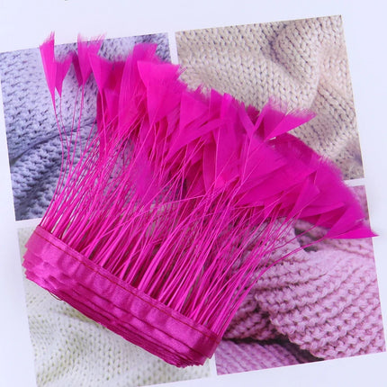 Turkey Feathers Trim Ribbon Fringe