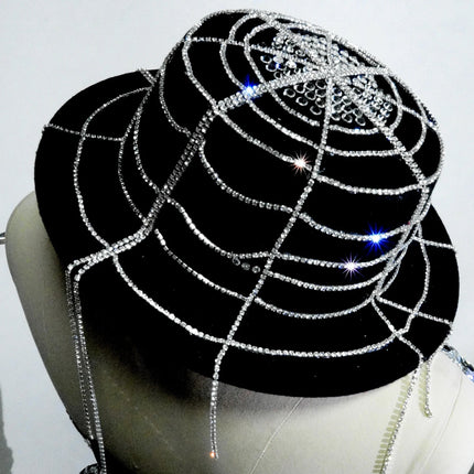 The Stardust Midnight Cabaret Cage Set – Luxury Rhinestone Showgirl Costume