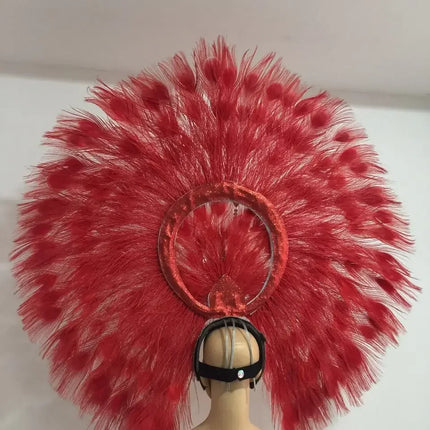 The Stardust Mirage – Premium Mohawk Feather Samba Carnival Headdress