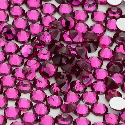 SS3-SS30 Red Series Hotfix Glass Flat-Back Rhinestones