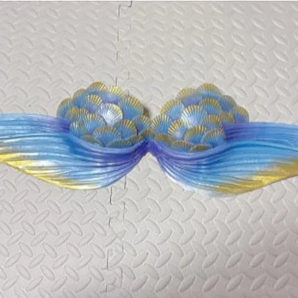 Realistic Woven Silicone Mermaid Bra Strapless Underwater Photoshoot Costume Top