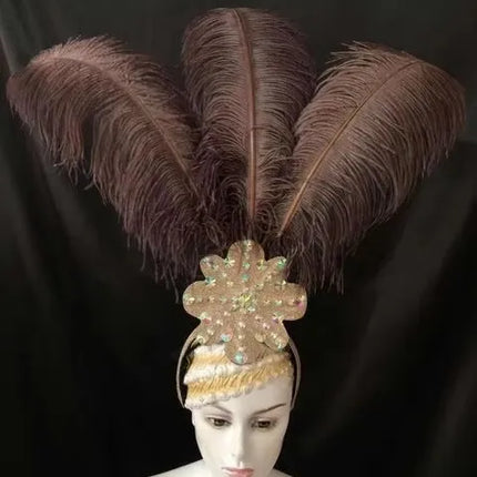 The Stardust Flora Cabaret Crown – Five-Flower Rhinestone Headdress
