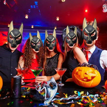 Ancient Anubis Jackal God Costume Mask for Halloween & Masquerade
