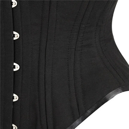20 Steel Bone Cotton Underbust Corset Heavy Duty Waist Trainer Cincher