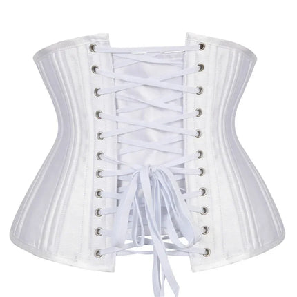 20 Steel Bone Cotton Underbust Corset Heavy Duty Waist Trainer Cincher