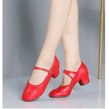 The Stardust Carousel Mary Jane – Classic Low-Heel Dance Pump
