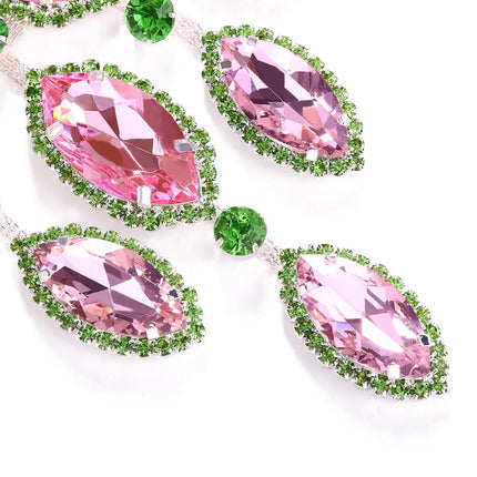 Multicolored Rhinestone Crystal Necklace