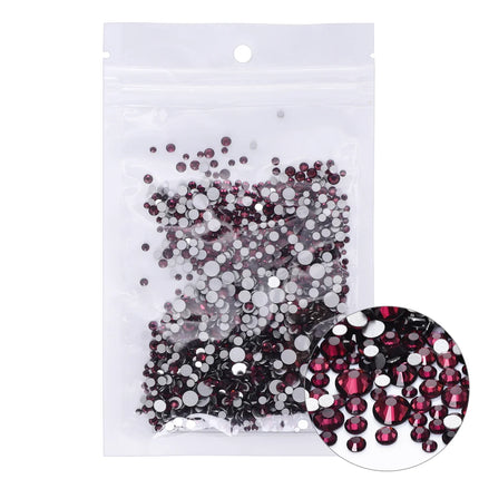 1440PCS SS3-SS20 Mix Size Non-Hotfix Glass FlatBack Rhinestones