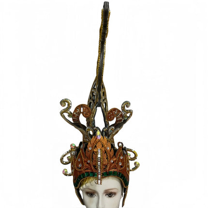 The Stardust Luminary – Premium Feathered Carnival & Samba Halo Headdress