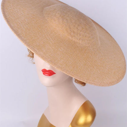 40cm Large Round Sinamay Fascinator Base DIY Millinery Derby Hat Headpiece Mold
