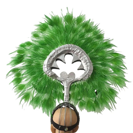 The Stardust Sovereign – Majestic Feathered Samba Carnival Headdress