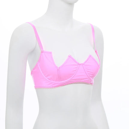 V-Notch Underwired Open Chest Bra Top