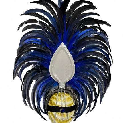 Feather headdress samba costume carnival halloween party bar performance hat makeup dance wings parade