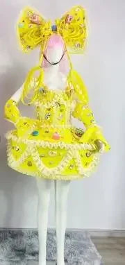 Sweet Bow Cake Dress & Parade Performance Costume Set