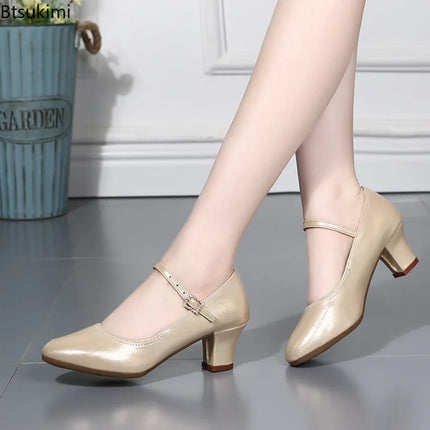 The Stardust Darling Mary Jane – Classic Block Heel Practice Shoe