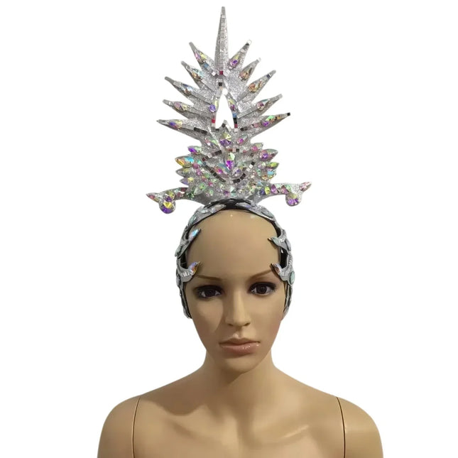 The Stardust Dionysia – Carnival & Samba Feathered Masque Ball Crown