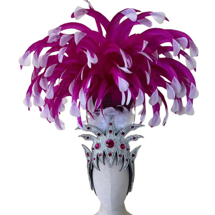 The Stardust Luminary Crown – Pink & Lavender Samba Carnival Headdress