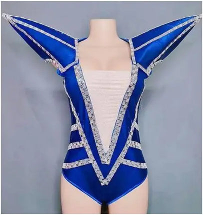 Rock Punk Epaulet Collar Jumpsuit & Concert Performance Costume