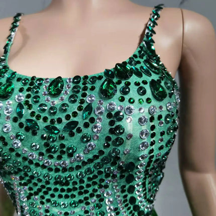 The Stardust Festival Fringe Bodysuit – Luxury Rhinestone Tassel Showgirl Costume