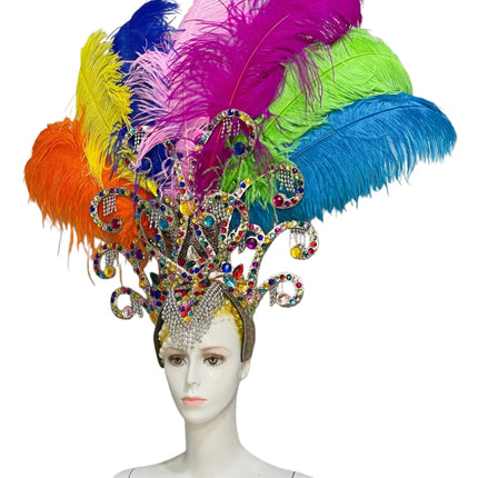 The Stardust Luminary Crown – Lavender & Multi-Tone Samba Carnival Headdress