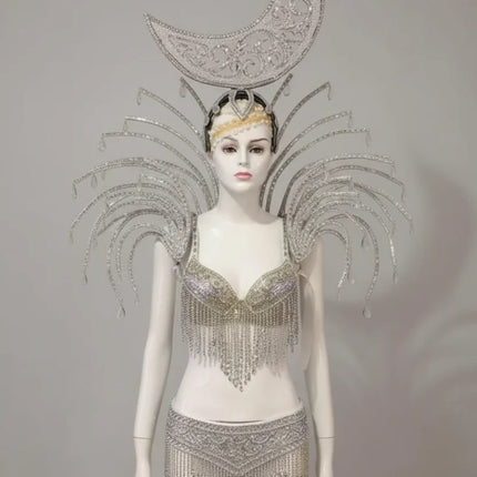 Celestial Moon & Star Feathered Performance Set