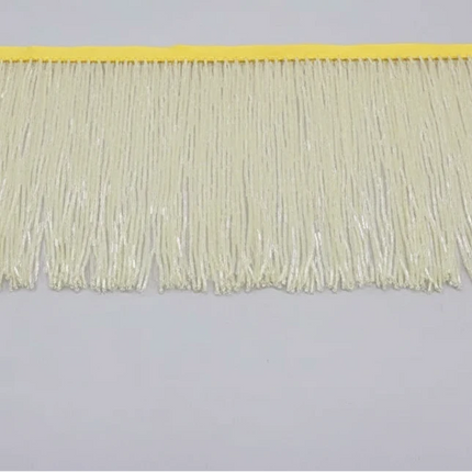 Long Glass Rhinestone Beaded Fringe Trim