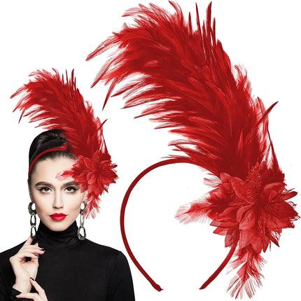 Ostrich Feather Fascinator Headband