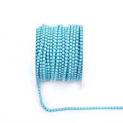 The Stardust Luminary Opal – Premium Opal & Porcelain Glass Rhinestone Cup Chain Trim