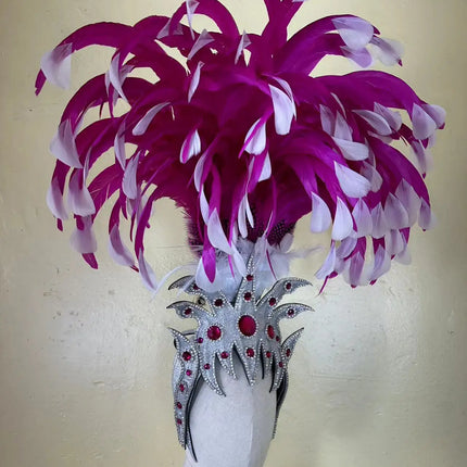 The Stardust Luminary Crown – Pink & Lavender Samba Carnival Headdress
