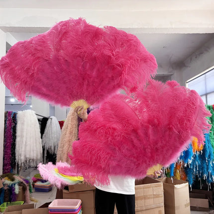 100CM Ostrich Feather Fans