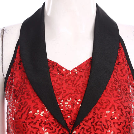 Women's Shiny Sequin Sheer Mesh Feather Latin Jazz Dance Bodysuit