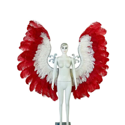 The Stardust Phoenix Wings – Deluxe Feathered Samba Backpiece & Stage Wings