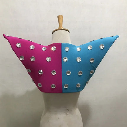 Avant-Garde Showgirl Shoulder Armor Vest – Carnival Stage & Performance Collar Piece