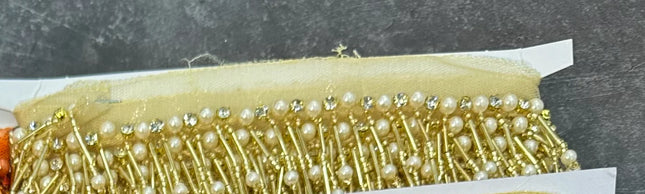 Glass Pearl & Bead Tassel Fringe (5 Yards)