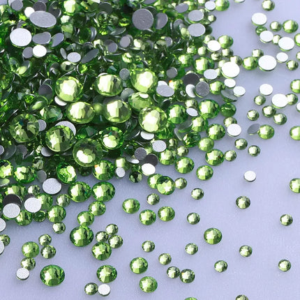 1440PCS SS3-SS20 Mix Size Non-Hotfix Glass FlatBack Rhinestones