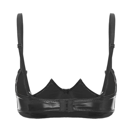 V-Notch Underwired Open Chest Bra Top