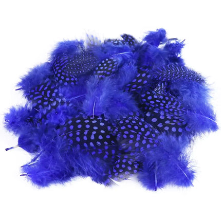 Natural Spotted Guinea Fowl Feathers 100PC