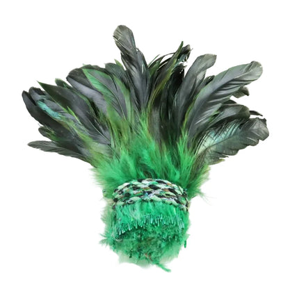Natural Rooster Saddle Feather Strung Fringe (1 Roll)